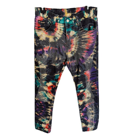 MNML Multicolor Tie-Dye Straight Jeans - Picture 13 of 16